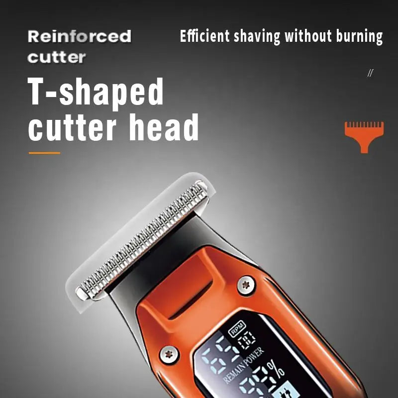 Professional Hair Clipper & Trimmer Rechargeable Barber Grade Orange