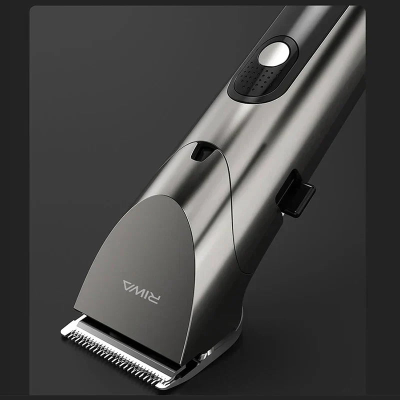Washable Rechargeable Hair Clipper Professional Barber Trimmer Grey