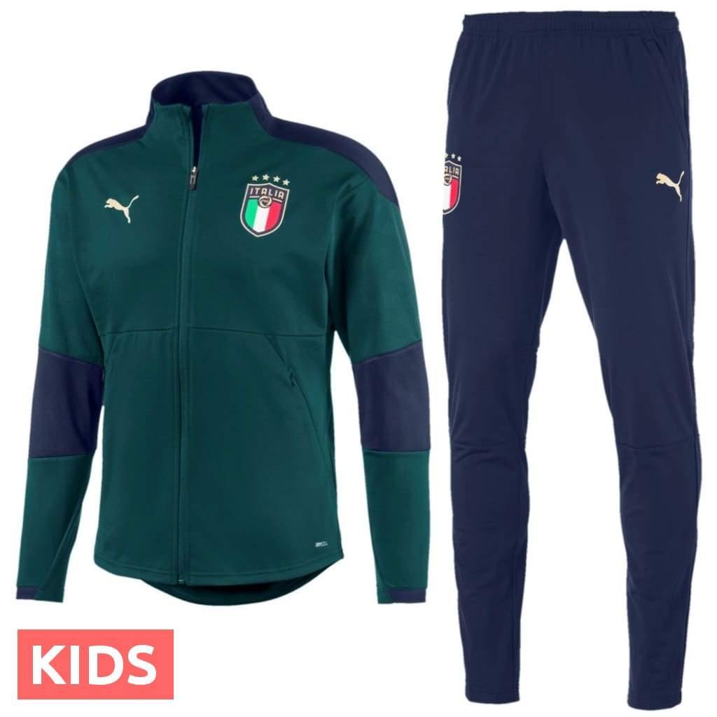 Kids - Italy national team green training Soccer tracksuit 2019 - Puma